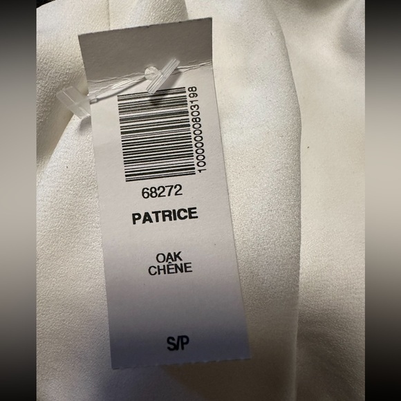 NWT Aritzia Wilfred white halter cropped Patrice blouse S - Picture 9 of 9